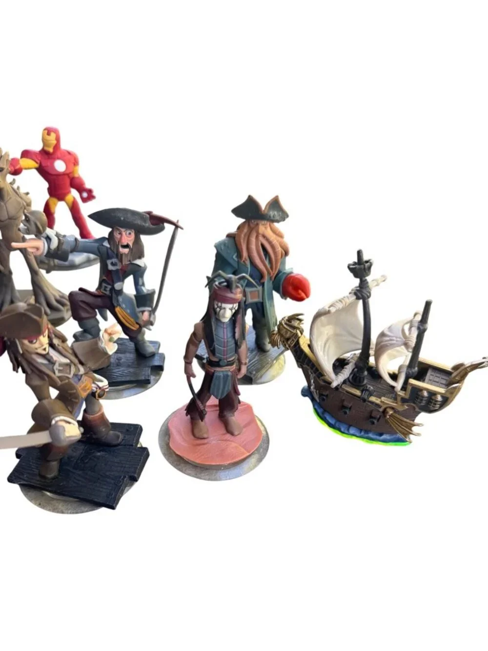 Disney Infinity Figures & Power Discs Lot - Marvel Star Wars Frozen & More